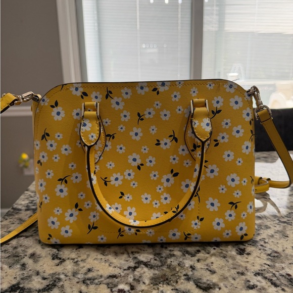 KATE SPADE Darcy Small Fleurette Floral (daisy) convertible Crossbody/satchel - Picture 3 of 5